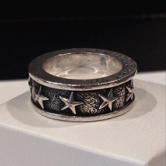 KING BABY Sterling Silver Star Spinner Ring